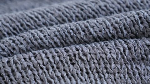 Knitted Wool Background Real Wool Clothes Stock Footage Video (100% ...