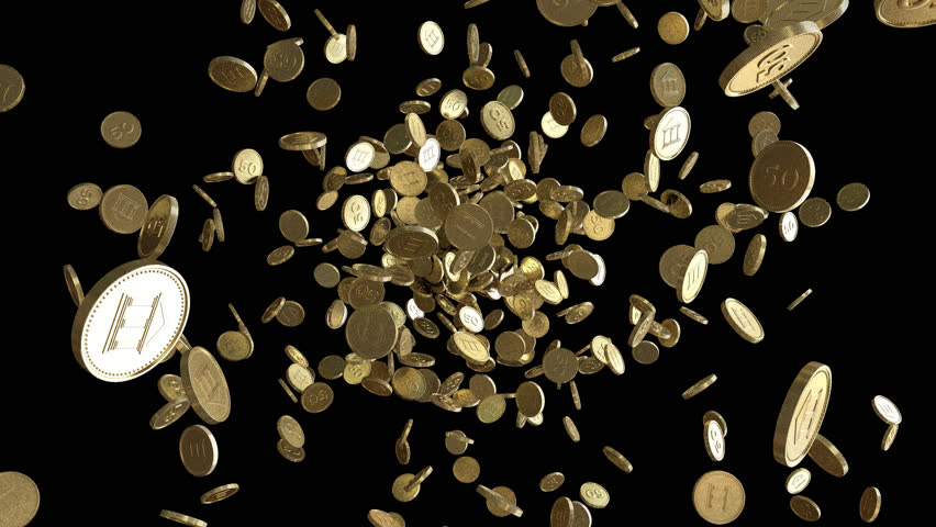 Gold Coins Exploding to the Stock Footage Video (100% Royalty-free ...