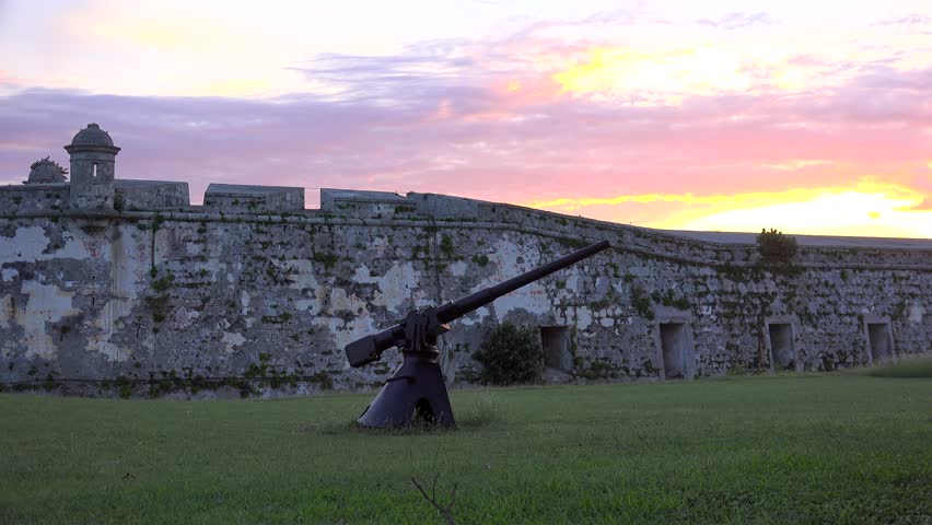 Old cannon at the Fort of Saint Charles (La Cabana). Havana, Cuba