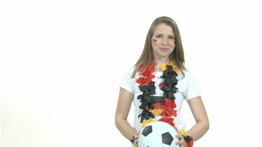 Attractive German soccer Fan