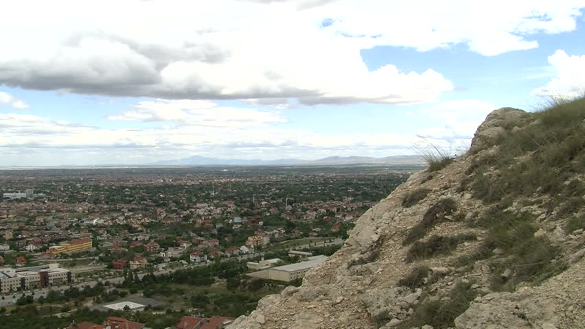 timelapse clouds over the city