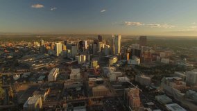 Aerial of Denver in Colorado.