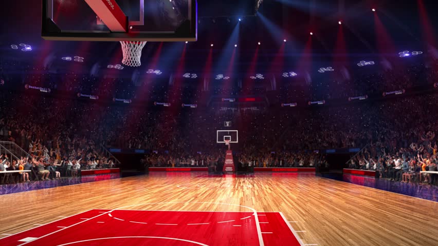 Basketball Court With People Fan Stock Footage Video 100 Royalty Free 23220619 Shutterstock