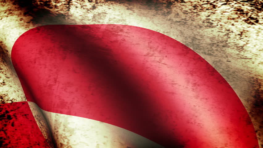 Greenland Flag Waving, grunge look
