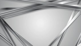 Abstract grey tech silver stripes motion background. Video animation Ultra HD 4K 3840x2160
