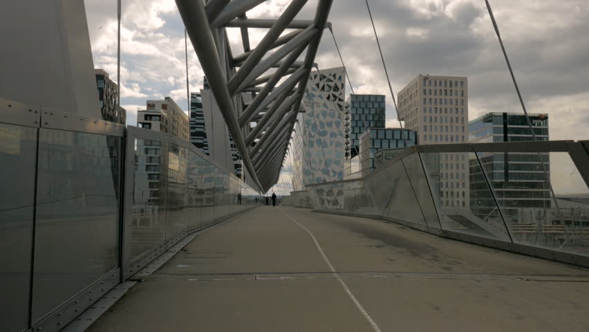 Shot of Barcode from Acrobat-Broen in Oslo, Norway