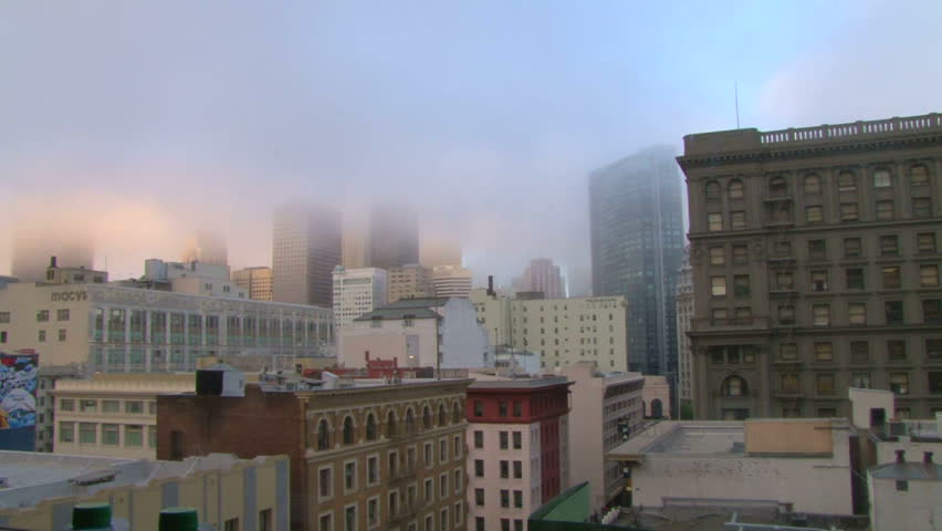 SAN FRANCISCO - CIRCA NOVEMBER 2011: California time lapse with ocean fog