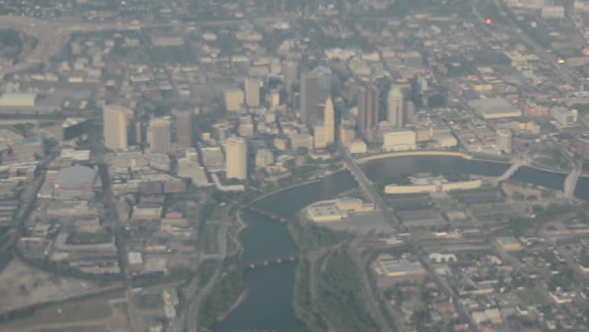 Aerial view of downtown Columbus, Ohio,USA