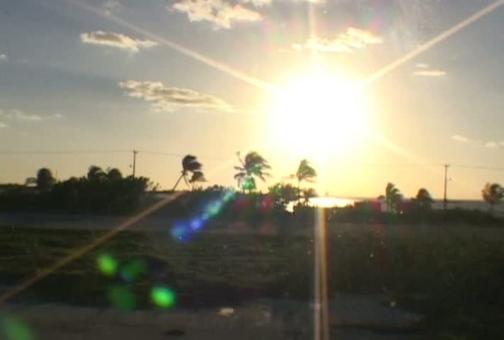 ISLA MUJERES, MEXICO - CIRCA JUNE 2009:Time Lapse of day driving in Isla