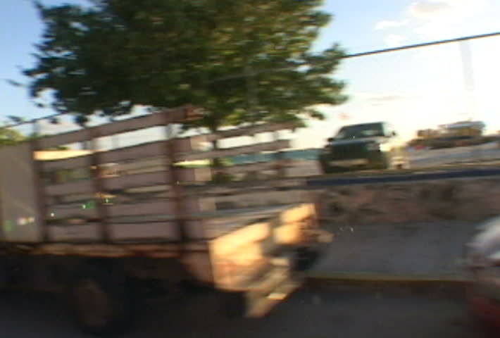 ISLA MUJERES, MEXICO - CIRCA JUNE 2009: Time Lapse of driving in Isla Mujeres,