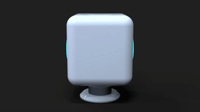 White clock with black wheels and white letters. Counting is from zero to one hundred. The analog representation of the boot process programs or files. - Powered by Shutterstock - Get 15% off with code: PIKWIZARD15