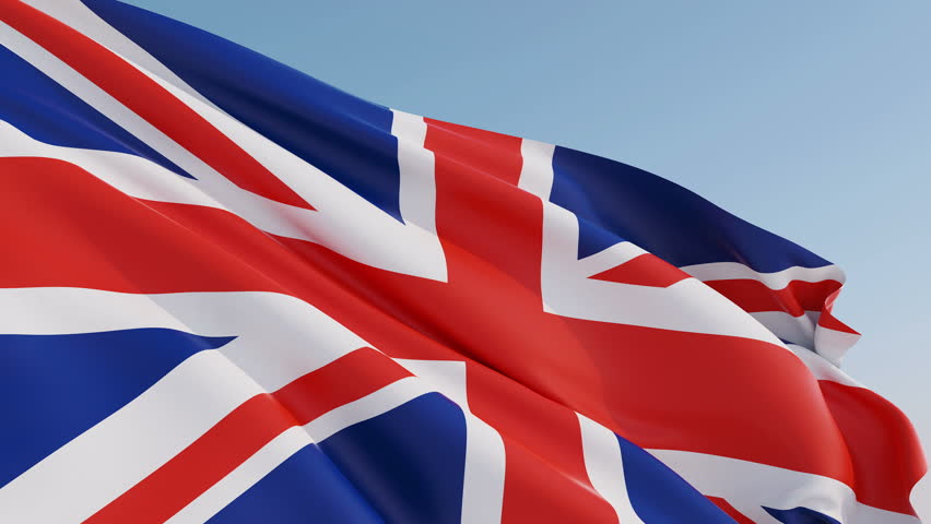 Photorealistic animation of the waving Flag of the United Kingdom Of Great Britain and Northern Ireland (Union Jack). Seamless Loop. 4K resolution. Another flags available - check my profile. Royalty-Free Stock Footage #23256787