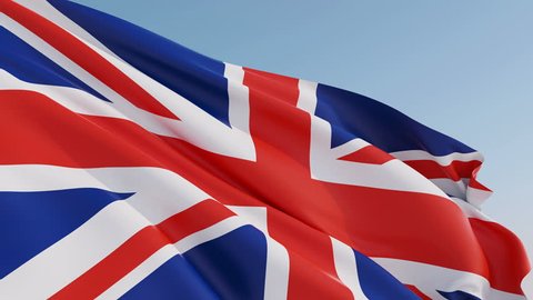Photorealistic animation of the waving Flag of the United Kingdom Of Great Britain and Northern Ireland (Union Jack). Seamless Loop. 4K resolution. Another flags available - check my profile.