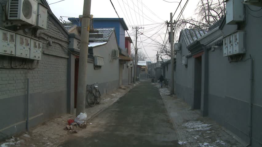 Hutong narrow street in Beijing