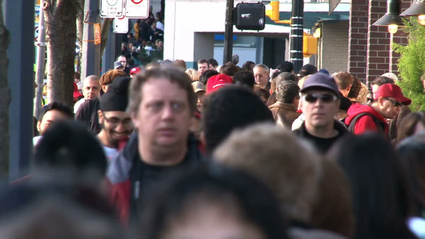 VANCOUVER, BRITISH COLOMBIA - CIRCA JANUARY 2010:  Time lapse of very busy