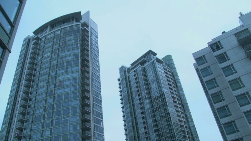 VANCOUVER, BRITISH COLOMBIA - CIRCA OCTOBER 2011 :Time lapse of city condos in