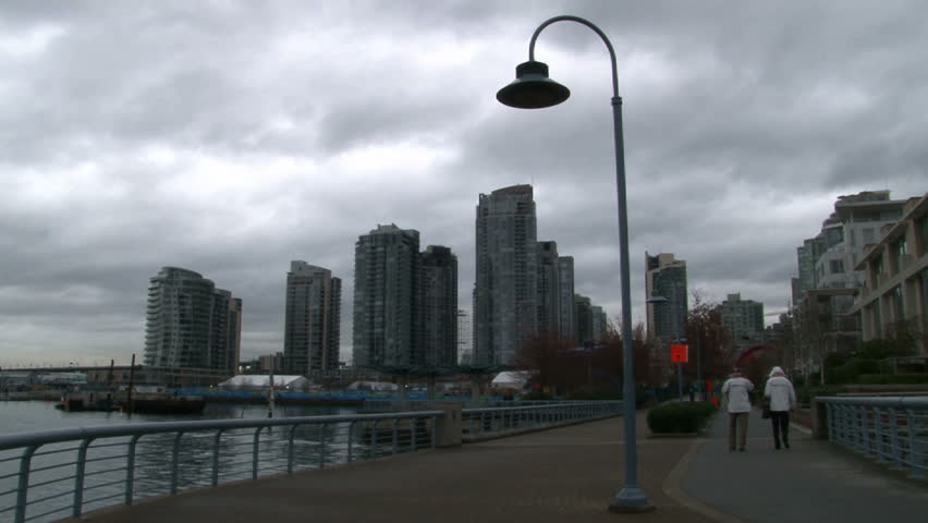VANCOUVER, BRITISH COLOMBIA - CIRCA JANUARY 2010:Time lapse of people walking