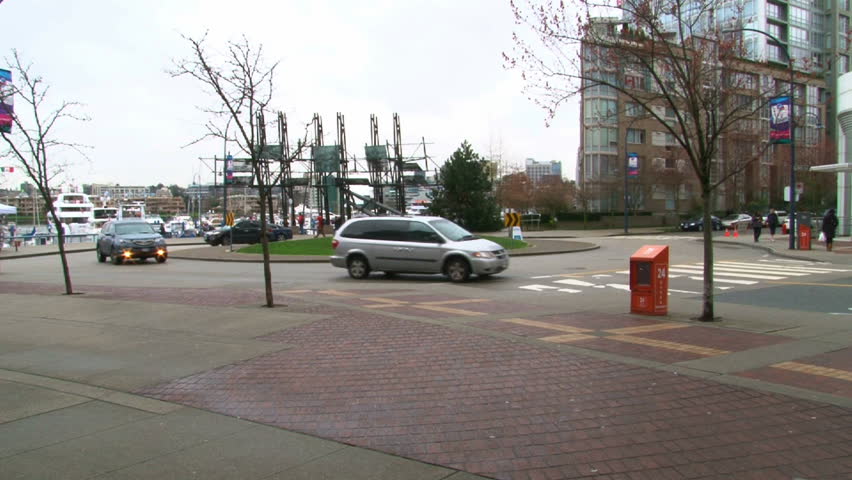 VANCOUVER, BRITISH COLOMBIA - CIRCA APRIL 2010: Time lapse of very busy city