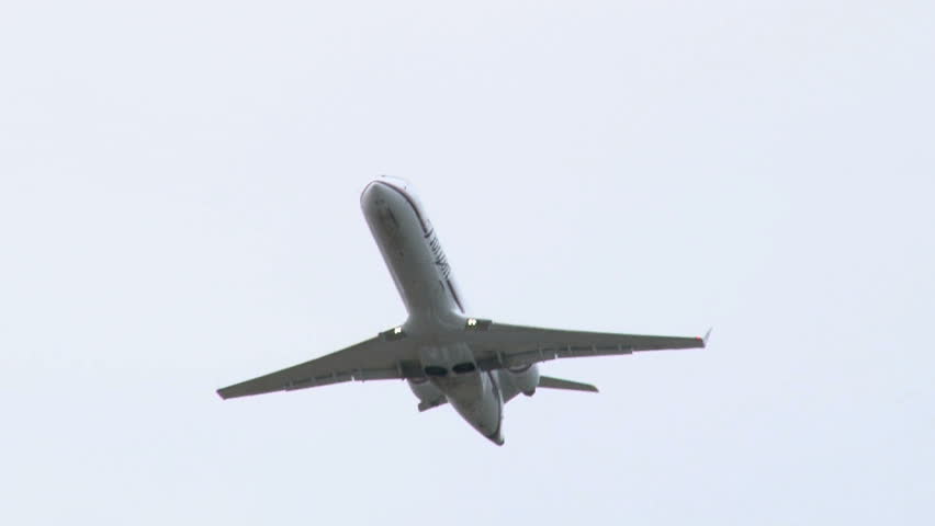 PORTLAND, OREGON, USA - CIRCA FEBRUARY 2010 : Horizon airplane takes off at