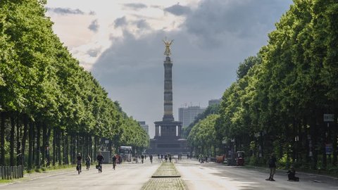 Deutschland timelapse, Berlin cityscape, Germany