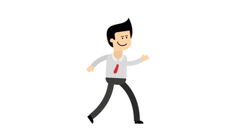 Cartoon Man Shirt Red Tie Start Stock Footage Video (100% Royalty-free)  23326564 | Shutterstock