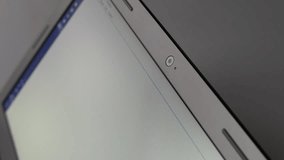 Laptop web camera physically closed with sticky opaque tape, woman put and then remove two pieces over lens hole. Internet privacy phobia, female person worry about unauthorized access and spying - Powered by Shutterstock - Get 15% off with code: PIKWIZARD15