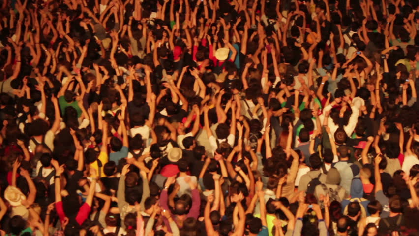 Crowd of people at concert Royalty-Free Stock Footage #2334626