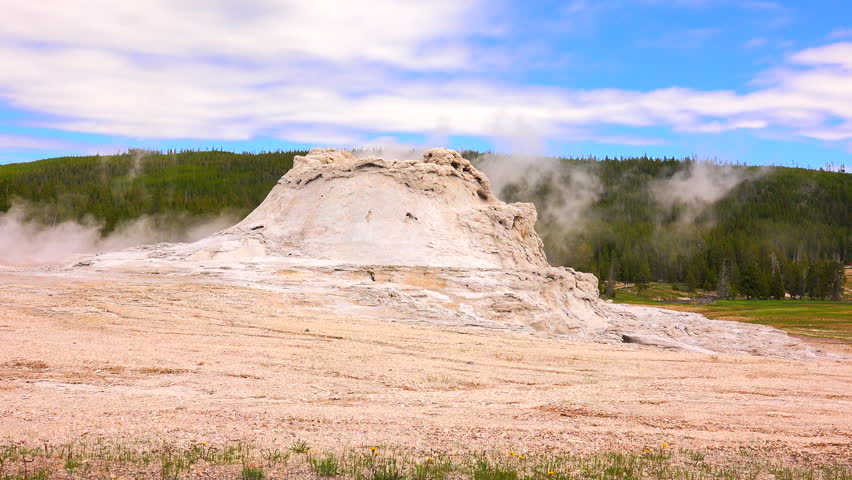 Yellowstone National Park. Wyoming. Geysers. Hot Springs. USA.