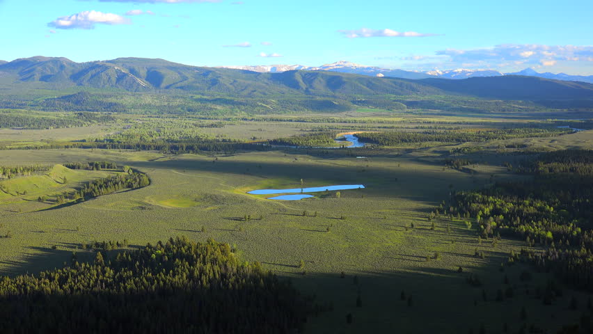 Grand Teton National Park. Valley view. Mountains. 