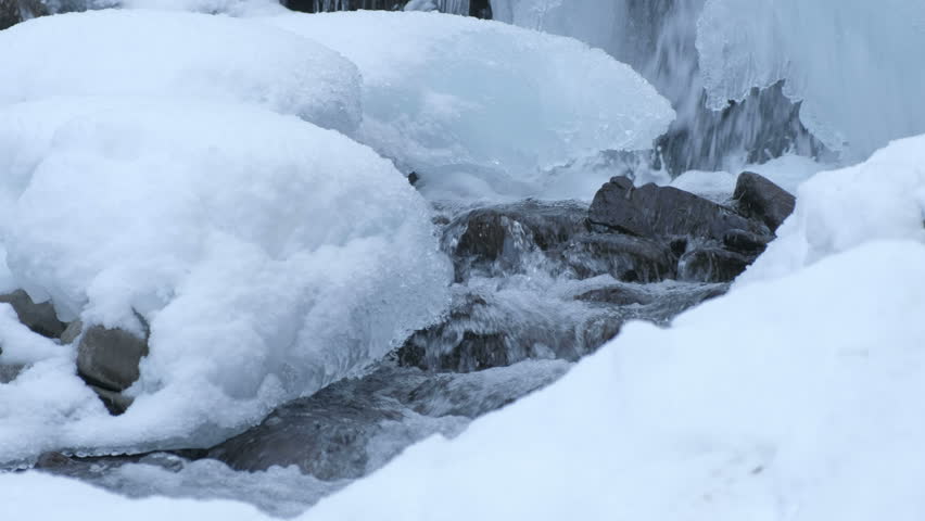 Washington, Mount Baker Snoqualmie National Forest, South Fork River, Ice formations