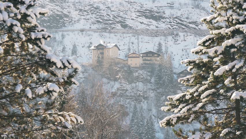 House on a hillside in Austria