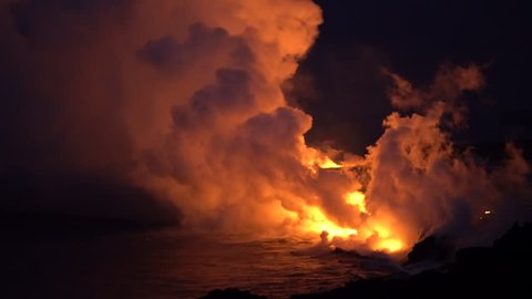 Lava Flowing In The Ocean の動画素材 ロイヤリティフリー Shutterstock