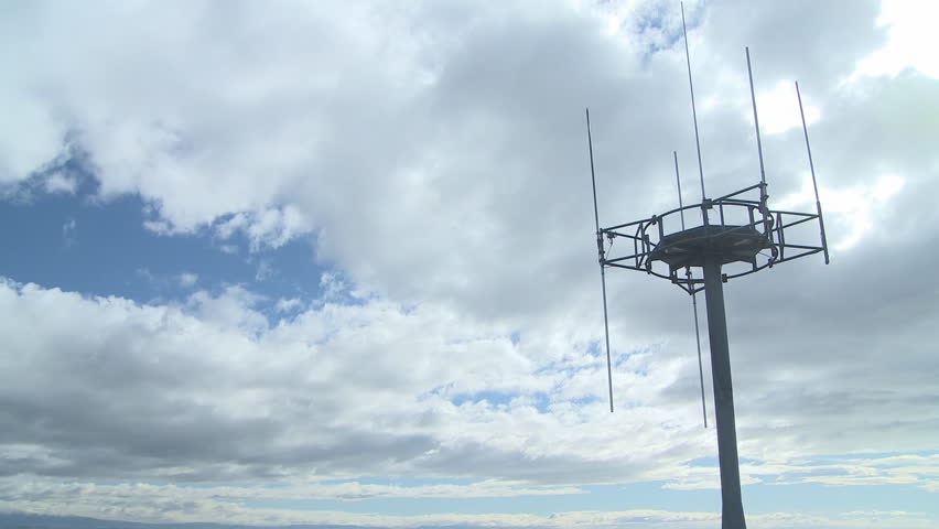 cellphone tower and clouds timelapse