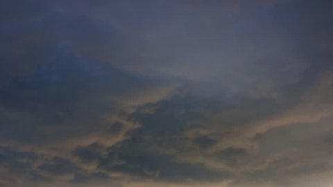 Storm cloudscape, time-lapse