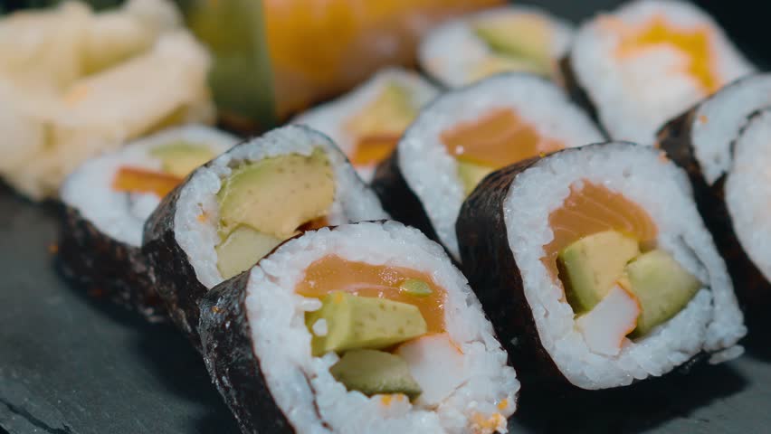 Japanese Food - a Plate 스톡 동영상 비디오(100% 로열티 프리) 23371726 | Shutterstock