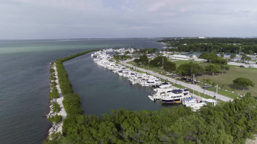 Islamorada Founders Park Harbor Aerial View Florida Keys