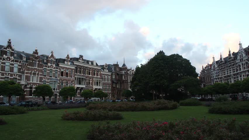 THE HAGUE, NETHERLANDS - JULY 2, 2016 - Sweelinckplein- Built 1892-3
