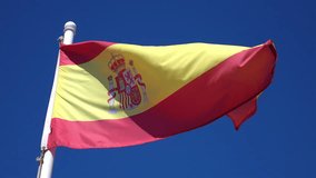 Video of Spanish Flag in 4K. High quality video of Spanish Flag in 4K