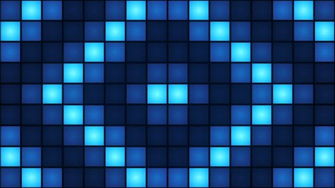 Wall Of Box Lights Background Blue
