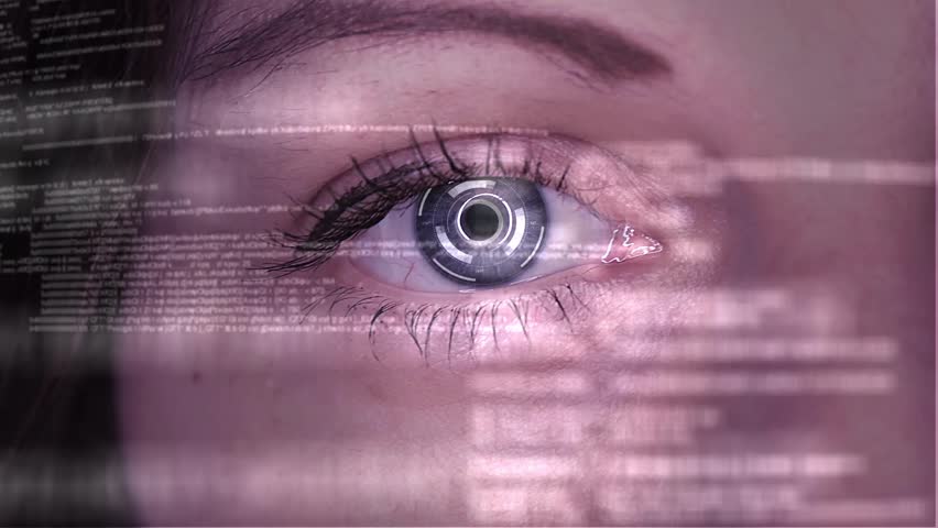 Eye of hacker / futuristic technology | Shutterstock HD Video #23400679