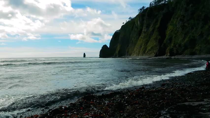 Rock island, Kunashir.
