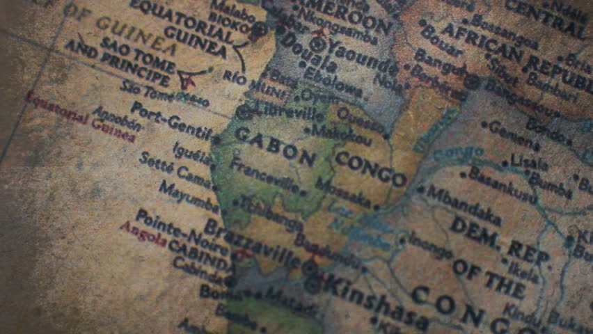 Africa Old Vintage Paper Map 7