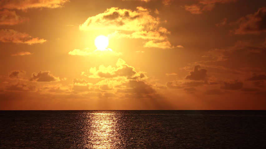 Tropical sunset over the Gulf of Mexico in the Florida Keys