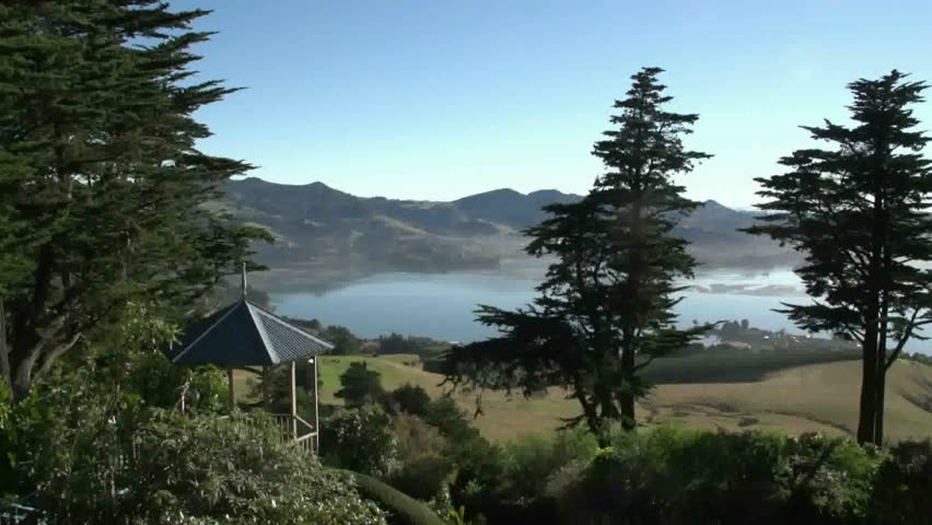 DUNEDIN, NEW ZEALAND â CIRCA MAY 2012: View from the grounds of Larnach