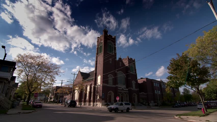Church located in a inner city neighborhood
