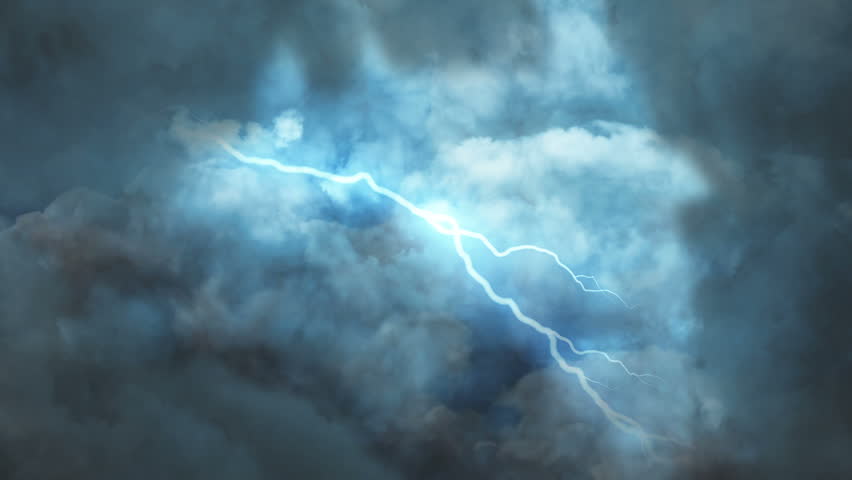 Thunderstorm during night HD background