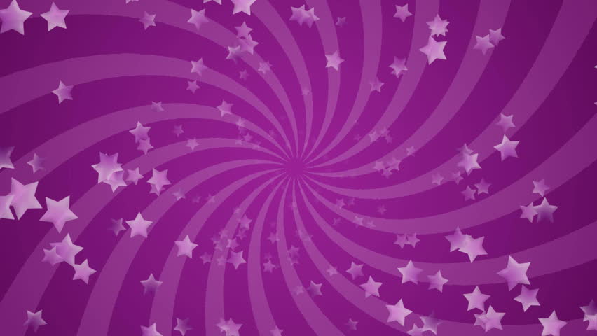 Infinite loop of purple stars background, HD CG animation.