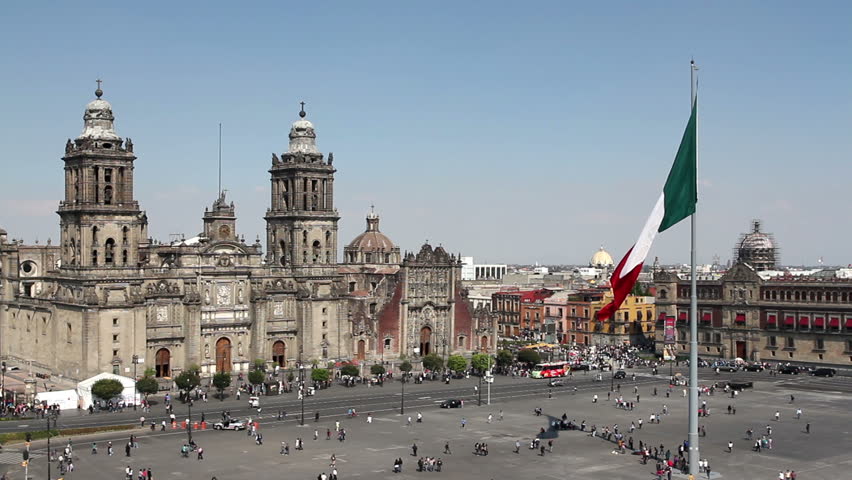 puesta de sol oscuridad duda The Zocalo in Mexico City, Stock Footage Video (100% Royalty-free) 2349842  | Shutterstock