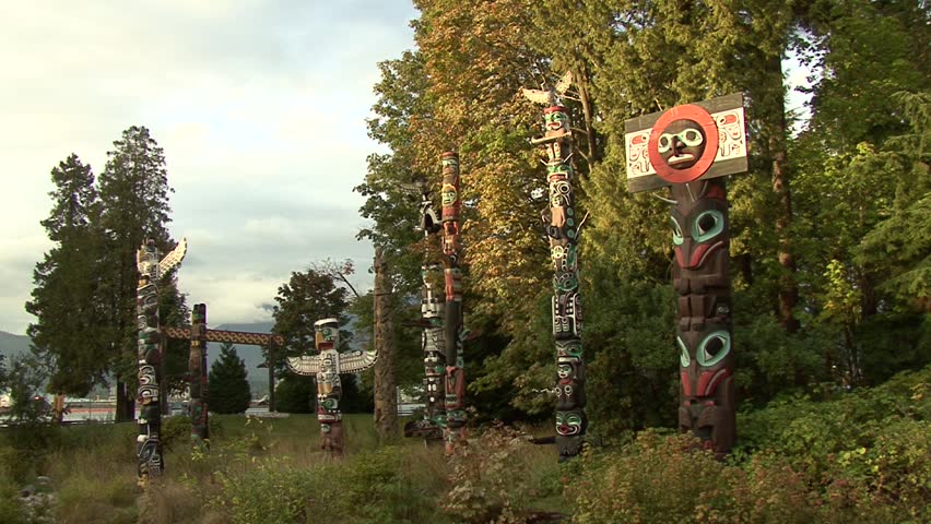 Totem Pole im Stanley Park, Vancouver