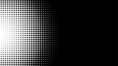  Black and White Halftone Spot Pattern   -   Abstract  Video Footage